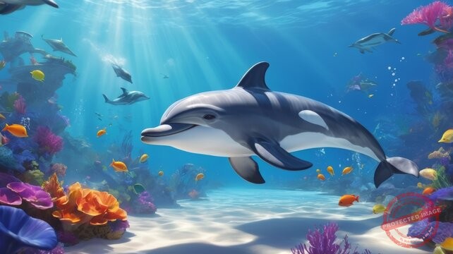 AQUAMARINE DOLPHIN HEALING RAY